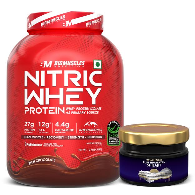 NITRIC WHEY Chocolate (2kg) + SHILAJIT