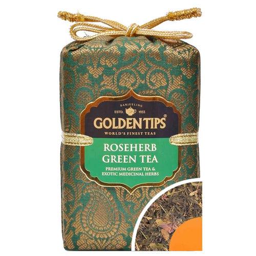 Roseherb Green Tea - Royal Brocade Cloth Bag