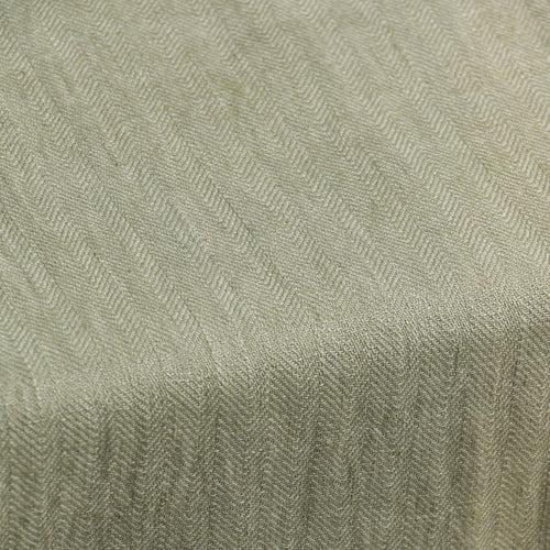 Herringbone Sage Linen Table Cover