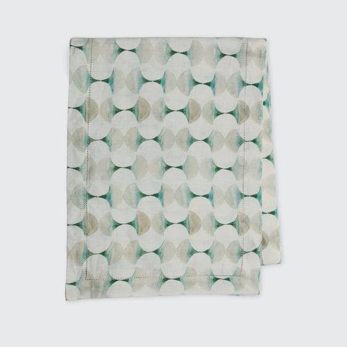 Cove Teal Linen Table Runner