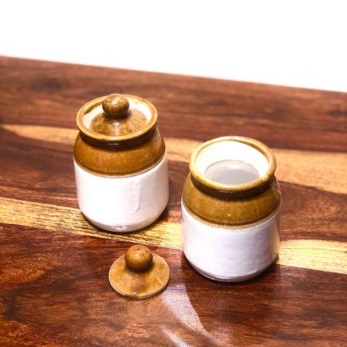 Ceramic Pickle Jars Set | Pickle Jar Set For Dining Table