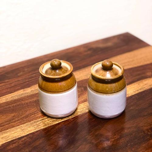 Ceramic Pickle Jars Set | Pickle Jar Set For Dining Table