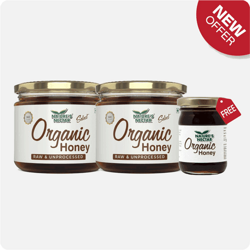 Raw Organic Honey 800g + Free Organic Honey 150g