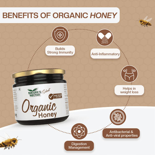 Raw Organic Honey 800g + Free Organic Honey 150g