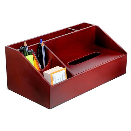 Multipurpose Wooden Desk Organizer