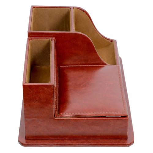 Multipurpose Desk Organizer (Leather Look)