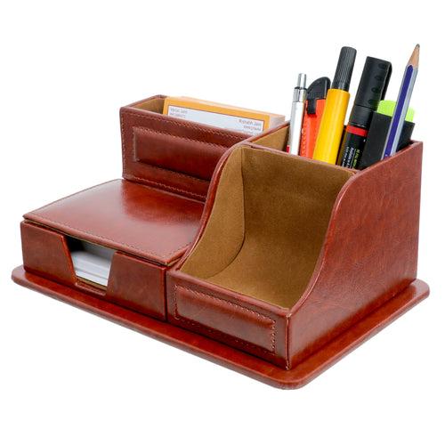 Multipurpose Desk Organizer (Leather Look)