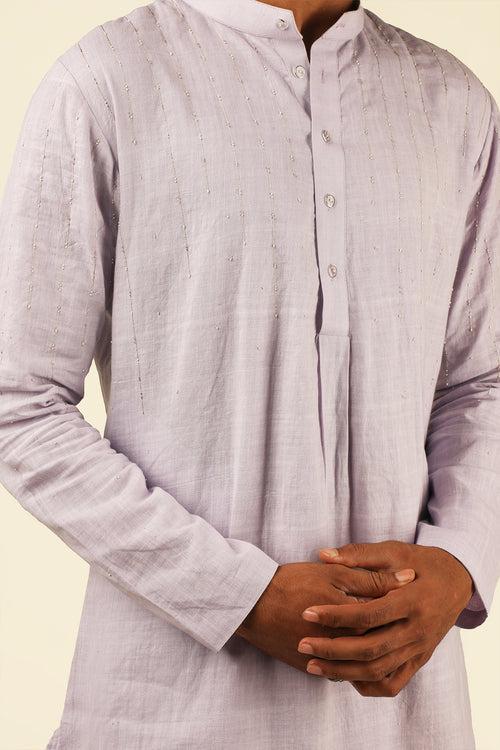 LILAC EMBELLISHED KURTA