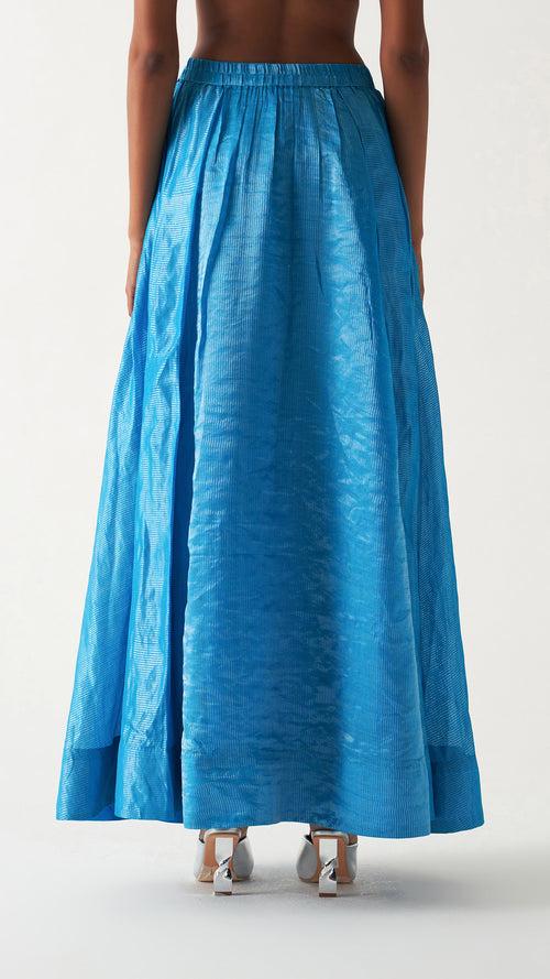 Lustre Skirt - Methyl Blue