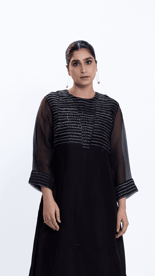 Breeze Kurta - Black