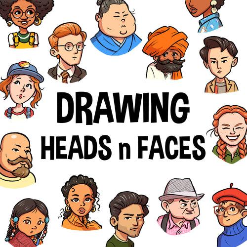 Drawing Heads n Faces - 2 Day Online Workshop - 2nd n 3rd March