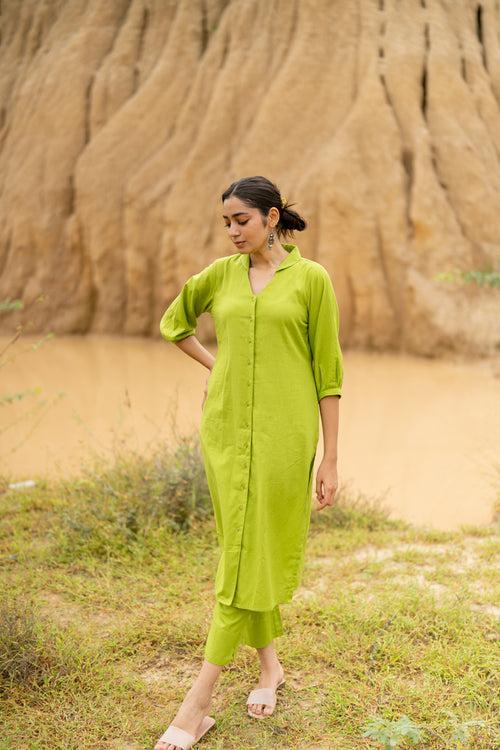 Green Apple Kurta Set