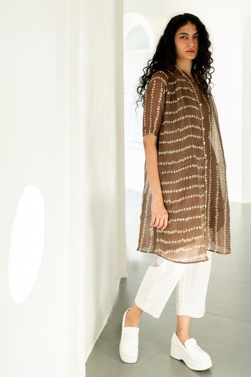 Rosewood Bandhej Tunic