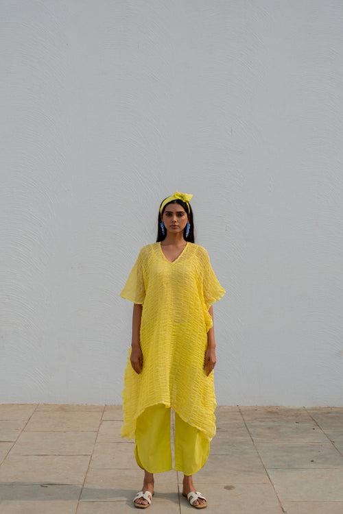 Iced Lemon Kaftan with Pants