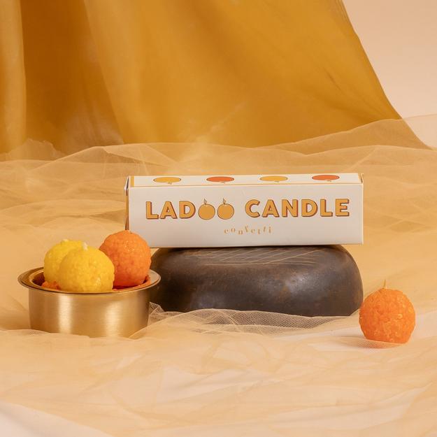 Laddoo Candle Set of 4