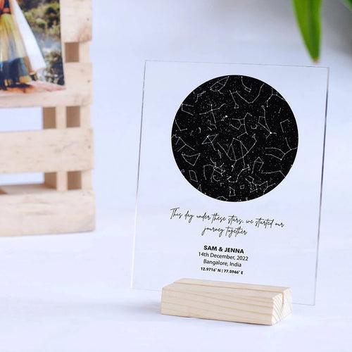 Personalized Star Map Plaque