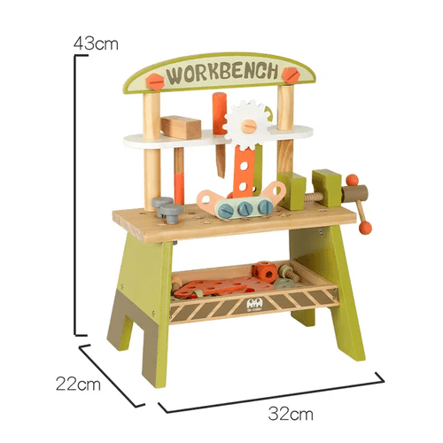 Wooden Workbench Construction Tool Set