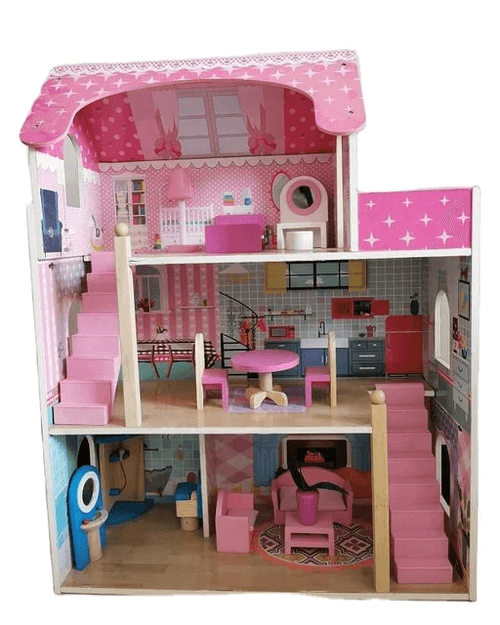 Wooden Dollhouse Pretend Play Toy