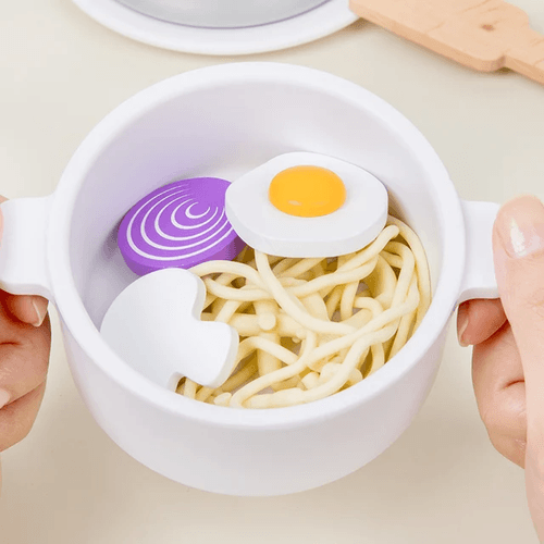 Wooden Spaghetti Pasta Play Food Set