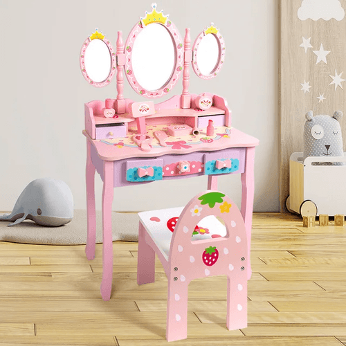 Wooden Dressing Table for Girls pretend playset