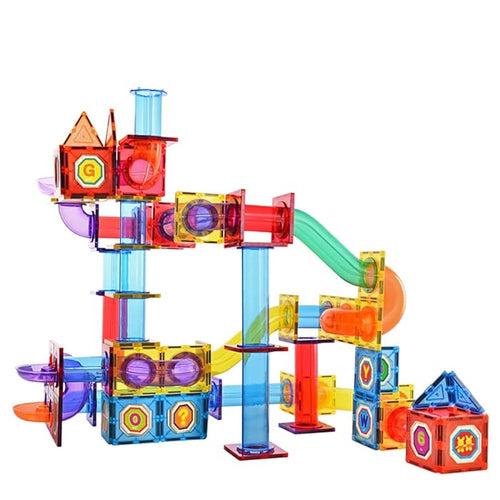 109 Pieces Magnetic Marble Run Onshine