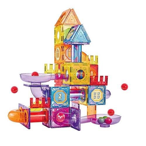 109 Pieces Magnetic Marble Run Onshine