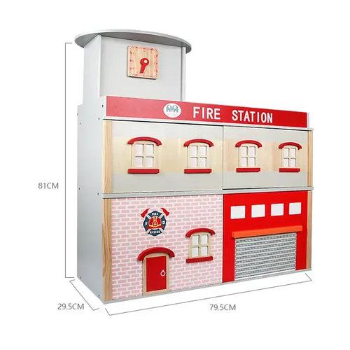 Large Wooden Fire Station and Building