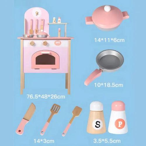 Pink Colorful Kids Kitchen