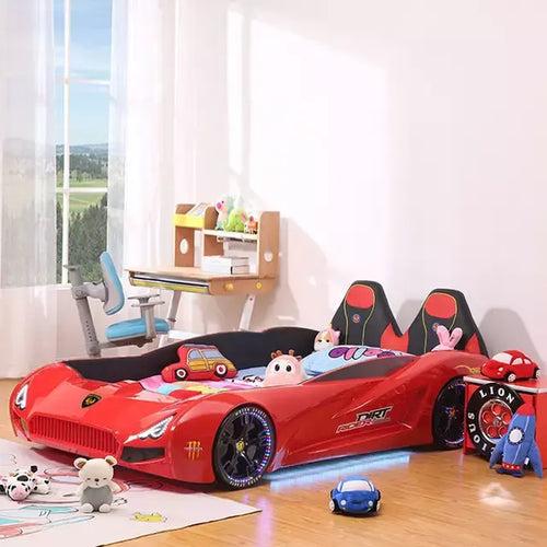 Single Race Car Bed With Built in Story Telling