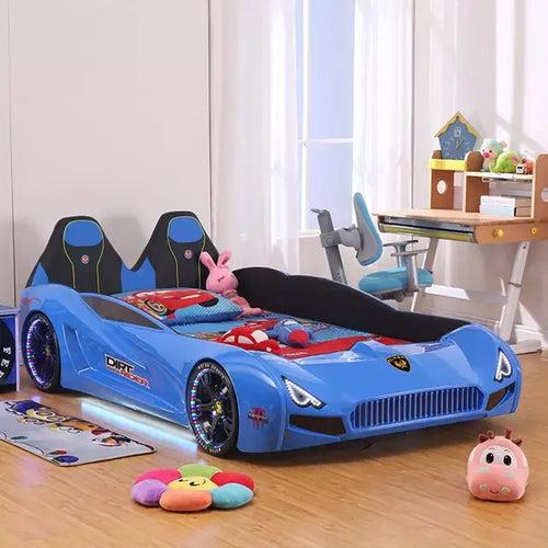 Single Race Car Bed With Built in Story Telling