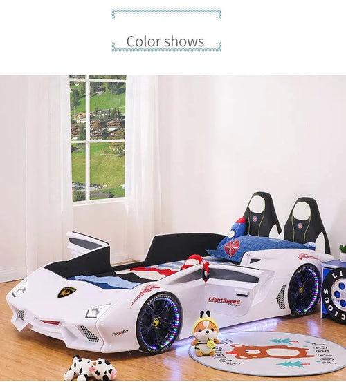 Single Race Car Bed With Built in Story Telling