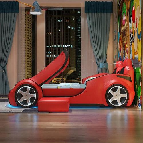 Supercar BED with bluetooth speakers