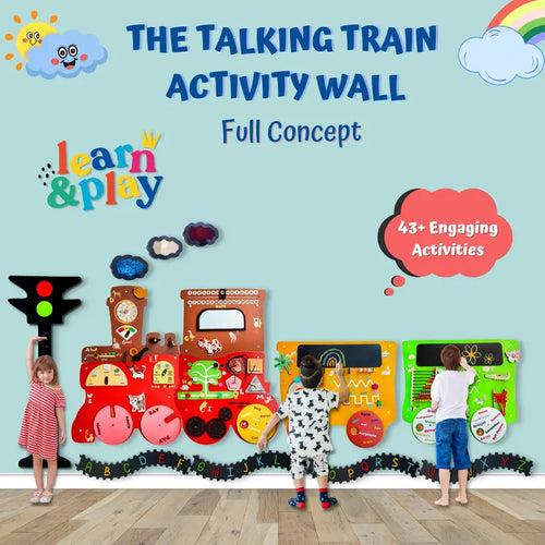 Talking Train, 2 Different Activity Coach, Height Measure Signal, and Alphabets Track