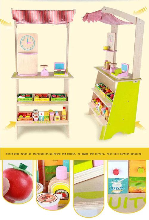 Wooden Shopping Booth Toy