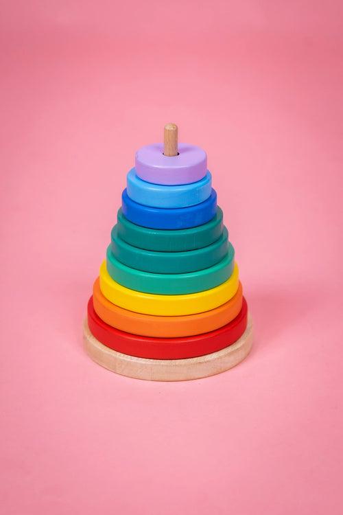 Wooden Round Stacker