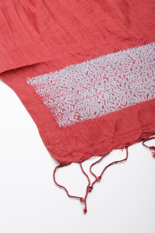 Hand Woven Shibori Silk Dupatta