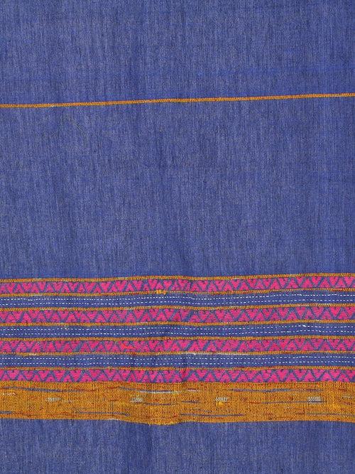 Zaffre Blue  Khesh Kantha Cotton work Door Curtain