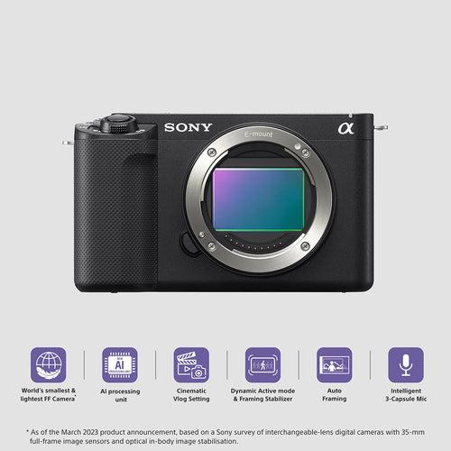 Sony Alpha ZV-E1L Full-Frame Interchangeable-Lens Mirrorless vlog Camera (With 28-60mm Zoom Lens) | Made for Creators | 12.1 MP | Artificial Intelligence based Autofocus | 4K 120p Recording - Black