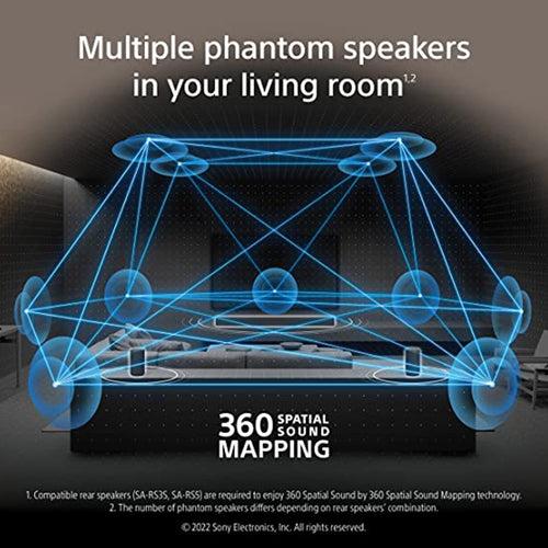 Sony HT-A3000 5.1ch 360 Spatial Sound Mapping SoundbarHome theatre system with Dolby Atmos and wireless Subwoofer SA-SW5 & Rear Speaker SA-RS3S( 650W,Bluetooth,360 RA,HDMI eArc & Optical Connectivity)