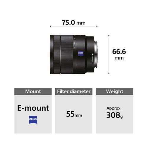 Sony Vario-Tessar® T* E 16–70 mm F4 ZA OSS (SEL1670Z) E-Mount APS-C, Standard Zoom Lens