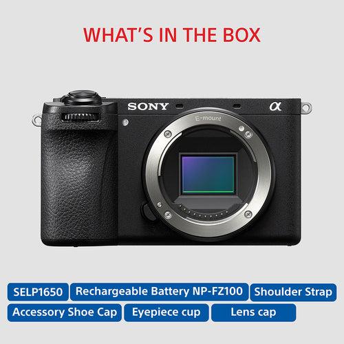Sony Alpha ILCE-6700L APS-C Interchangeable-Lens Mirrorless Camera (Body + 16-50 mm Power Zoom Lens) | Made for Creators | 26.0 MP | Artificial Intelligence based Autofocus | 4K 60p Recording - Black