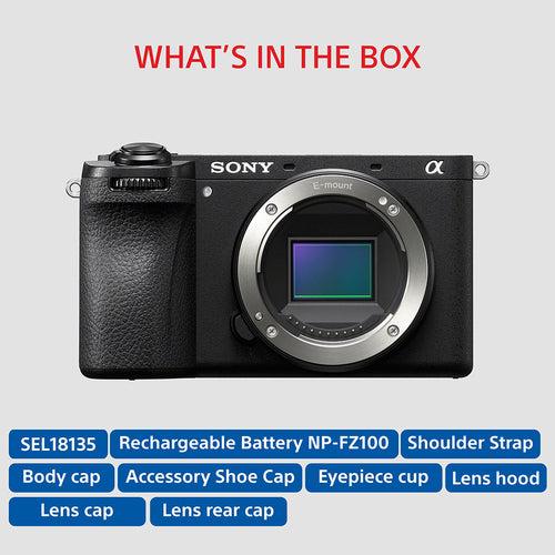 Sony Alpha ILCE-6700M APS-C Interchangeable-Lens Mirrorless Camera (Body + 18-135 mm Power Zoom Lens) | Made for Creators | 26.0 MP | Artificial Intelligence based Autofocus | 4K 60p Recording - Black