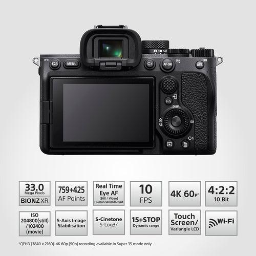 Sony Alpha 7IV Full-Frame Hybrid Camera (ILCE-7M4K) | 33 MP  Mirrorless Camera, 10 FPS, 4K/60p, with 28 -70 mm Zoom Lens