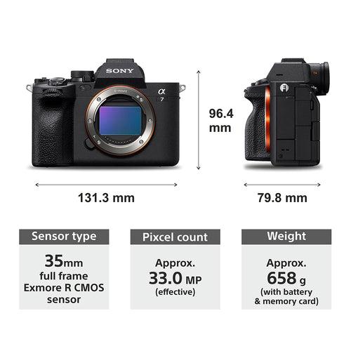 Sony Alpha 7IV Full-Frame Hybrid Camera (ILCE-7M4K) | 33 MP  Mirrorless Camera, 10 FPS, 4K/60p, with 28 -70 mm Zoom Lens