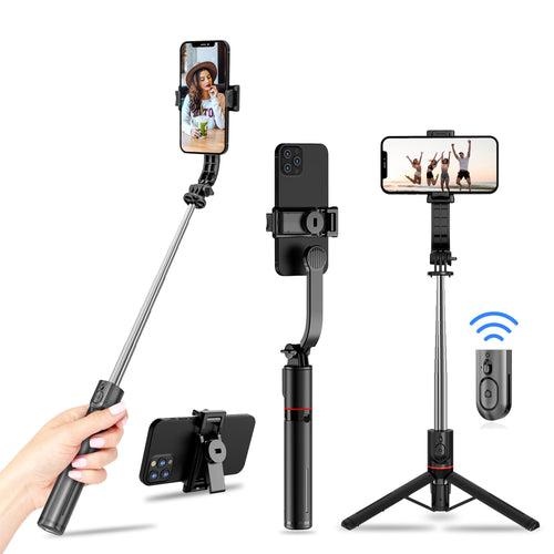 WeCool S6 Reinforced Bluetooth Selfie Stick with Tripod Stand, 45inc/ 130cm Long Selfie Stick with 6-Section Stable Base, Detachable Mobile Holder, Compatible with Mobile/GoPro for Video & PhotoShoot