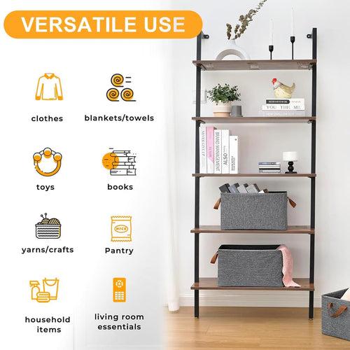 CoolLeaf SB-G6 Wardrobe Organizer for Clothes with Metal Frame (27Ltr*6, Grey)