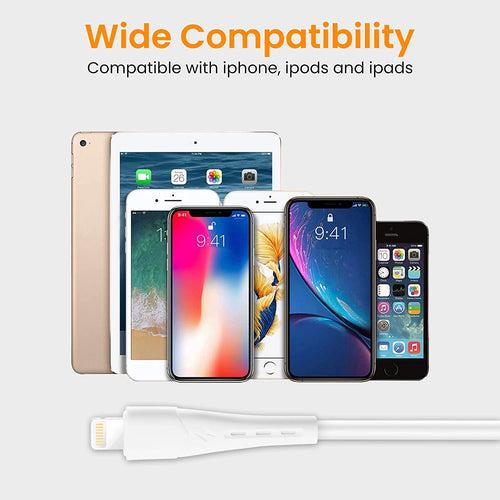 WeCool Lightning iPhone Charging Cables - White