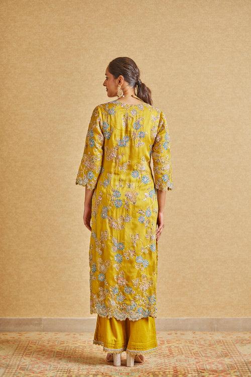 Honey Gold Embroidered Suit