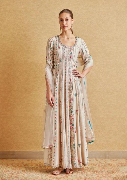 Pearl Embroidered Anarkali