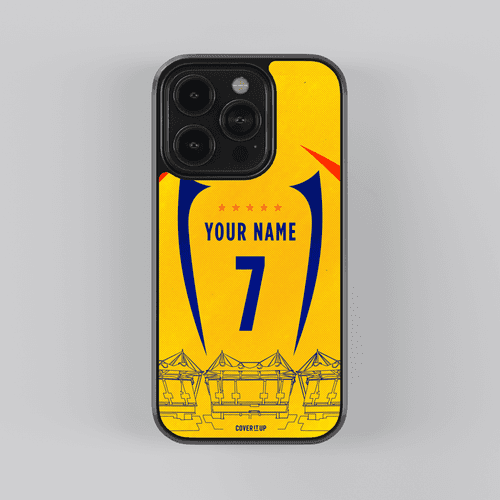 Chennai Super Kings Custom Glass Case